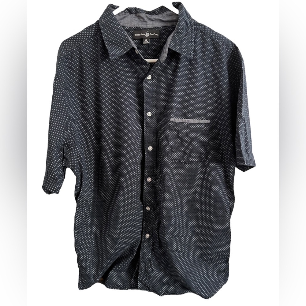 Men’s Beverly Hills Polo Club, short sleeve, button down shirt, size size XL